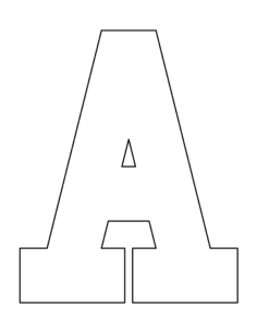 Letter A Kids Coloring Pages Pdf, Free Vectors File